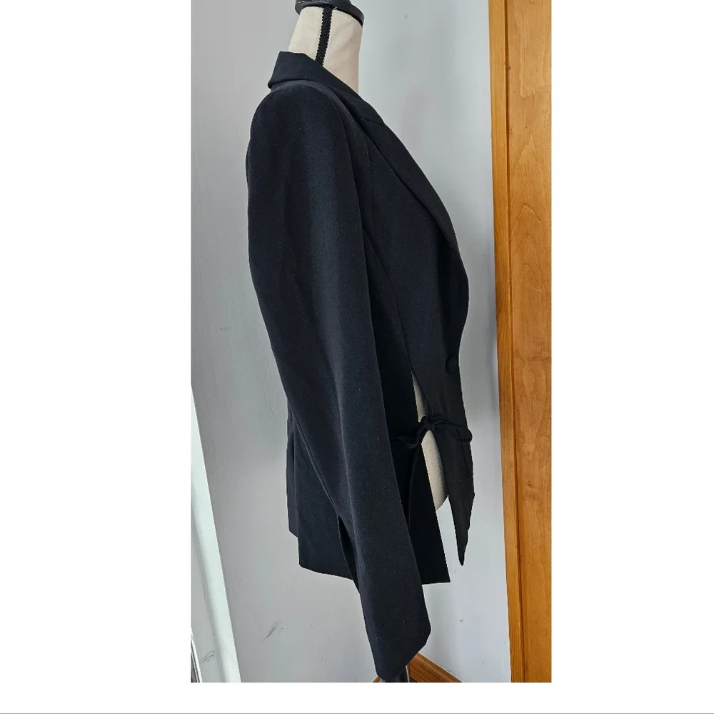 Prabal Gurung Black Tie Blazer, Size 8 - Picture 11 of 15